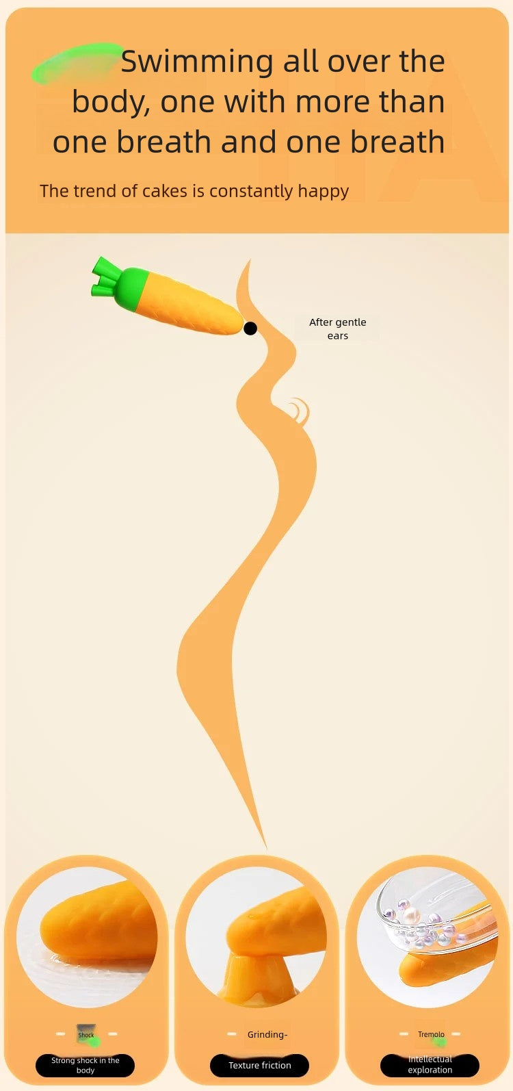 Carrot vibrator stick lady vibrator massage masturbator adult sex toys