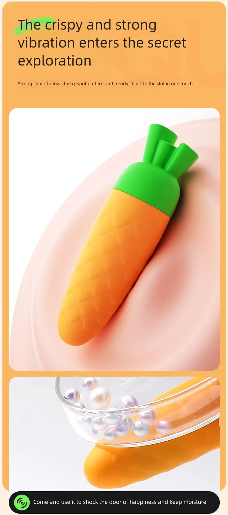 Carrot vibrator stick lady vibrator massage masturbator adult sex toys