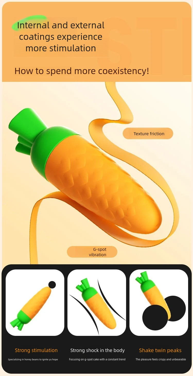 Carrot vibrator stick lady vibrator massage masturbator adult sex toys