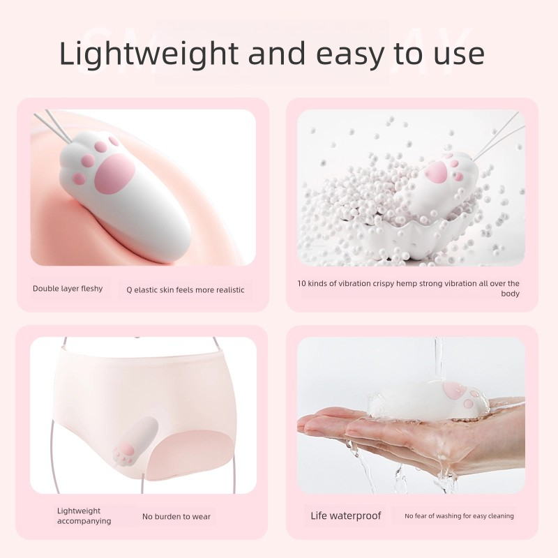 Female masturcator cute cat claw vibrator mini jump egg Adult sex toys