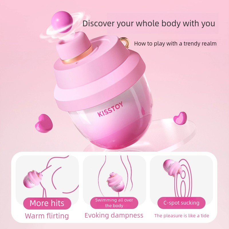 Mini Silent Female Vibrator  Portable "Little Sweet Jar" Suction Massager for Intimate Use