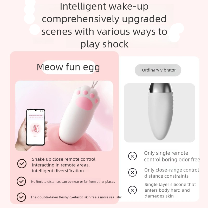 Female masturcator cute cat claw vibrator mini jump egg Adult sex toys