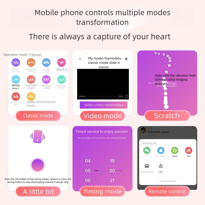 Heart-Shaped Keychain Mini Egg Vibrator – Adult Foreplay Toy for Women