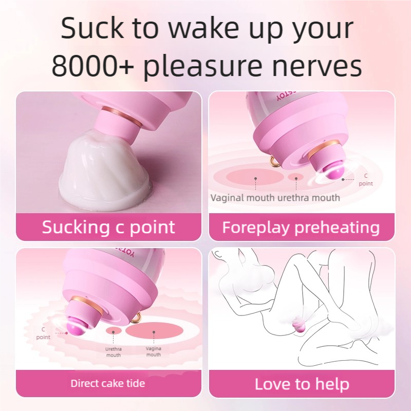 Mini Silent Female Vibrator  Portable "Little Sweet Jar" Suction Massager for Intimate Use