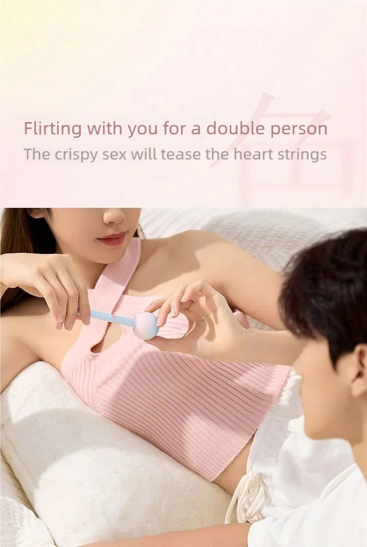 Electronic masturbating vibrator lollipop pocket AV vibrator massager