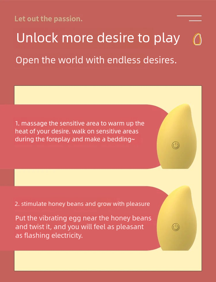 Soft silicone mango vibrating egg nipple massager female masturbator
