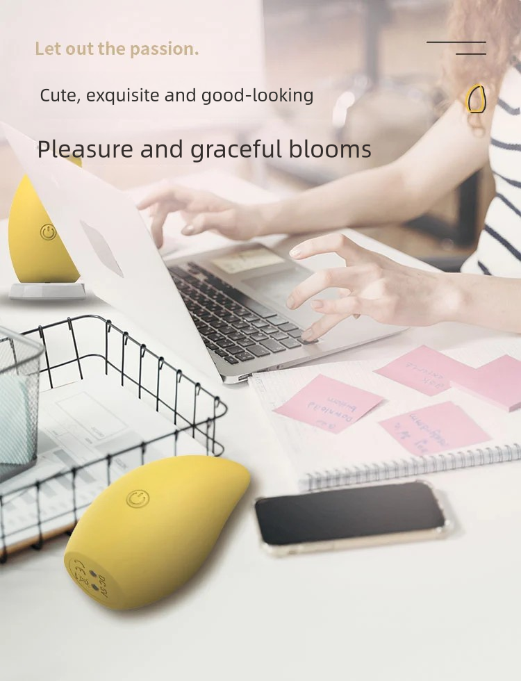 Soft silicone mango vibrating egg nipple massager female masturbator