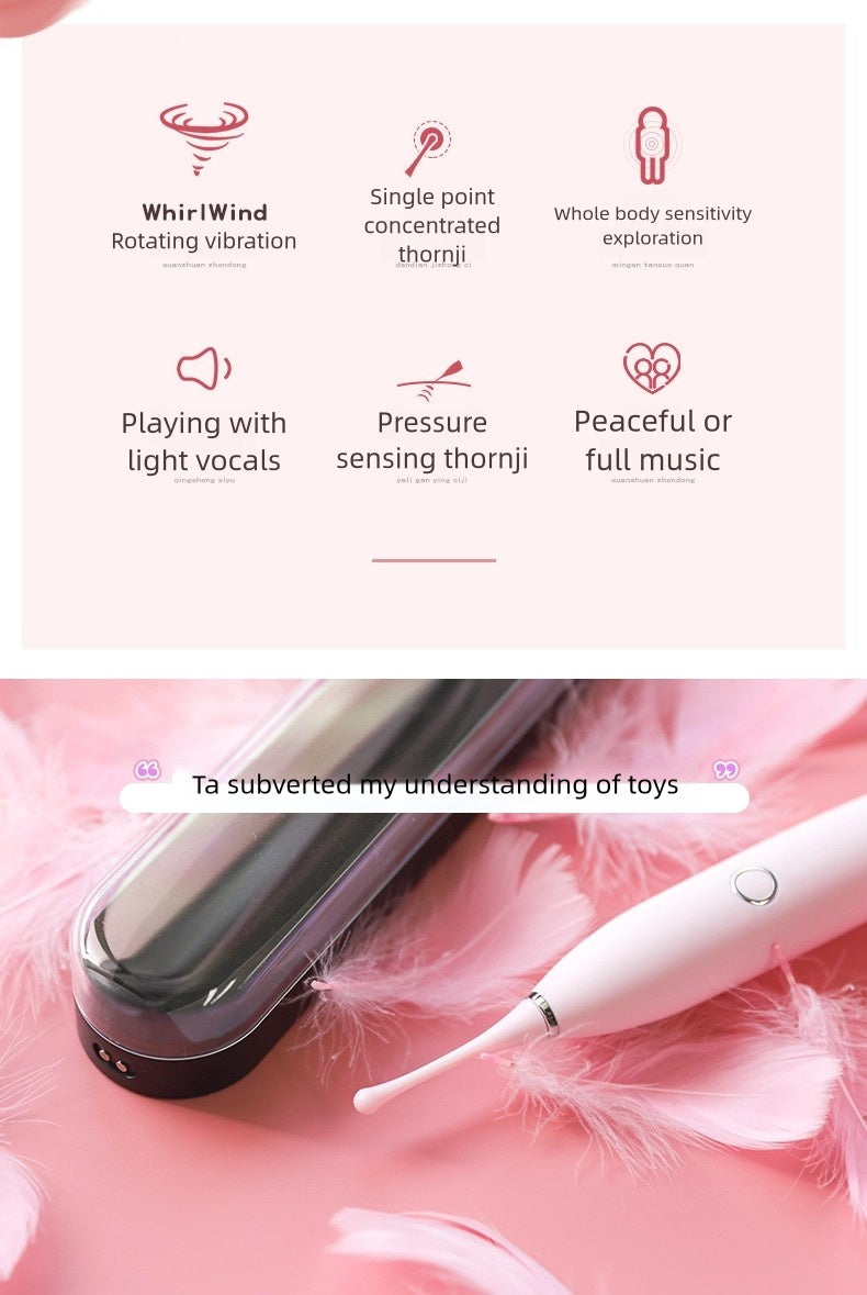 Precision massage pen with multiple vibration modes for relaxation