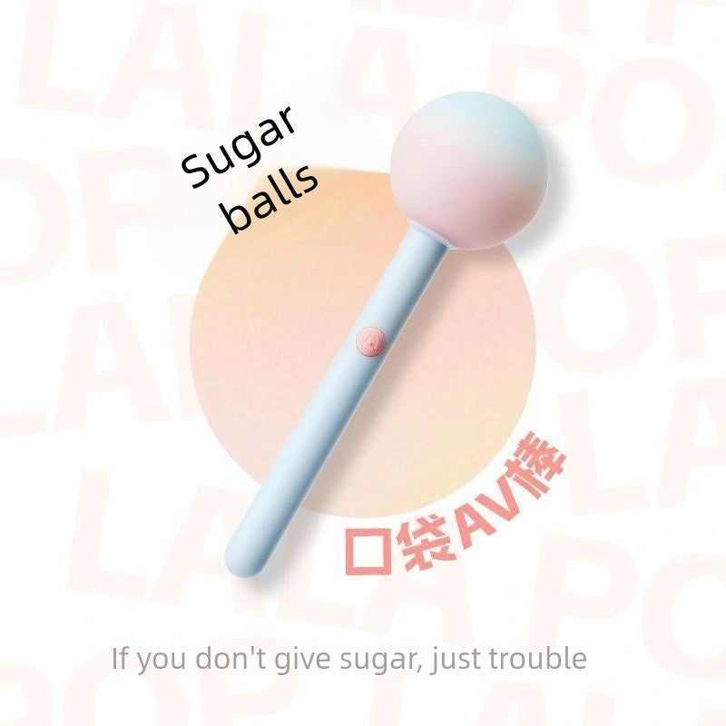 Electronic masturbating vibrator lollipop pocket AV vibrator massager